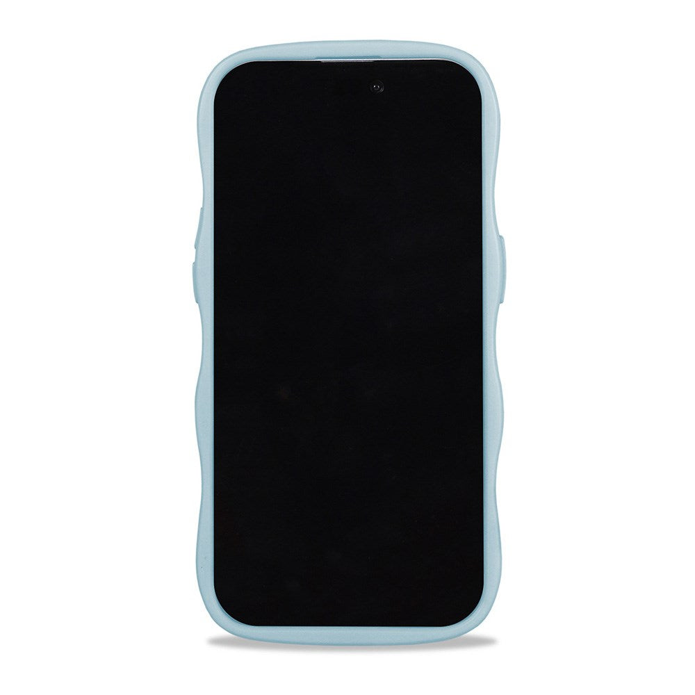 Holdit iPhone 15 Pro Max Wavy Skal - Mineral Blue / Transparent