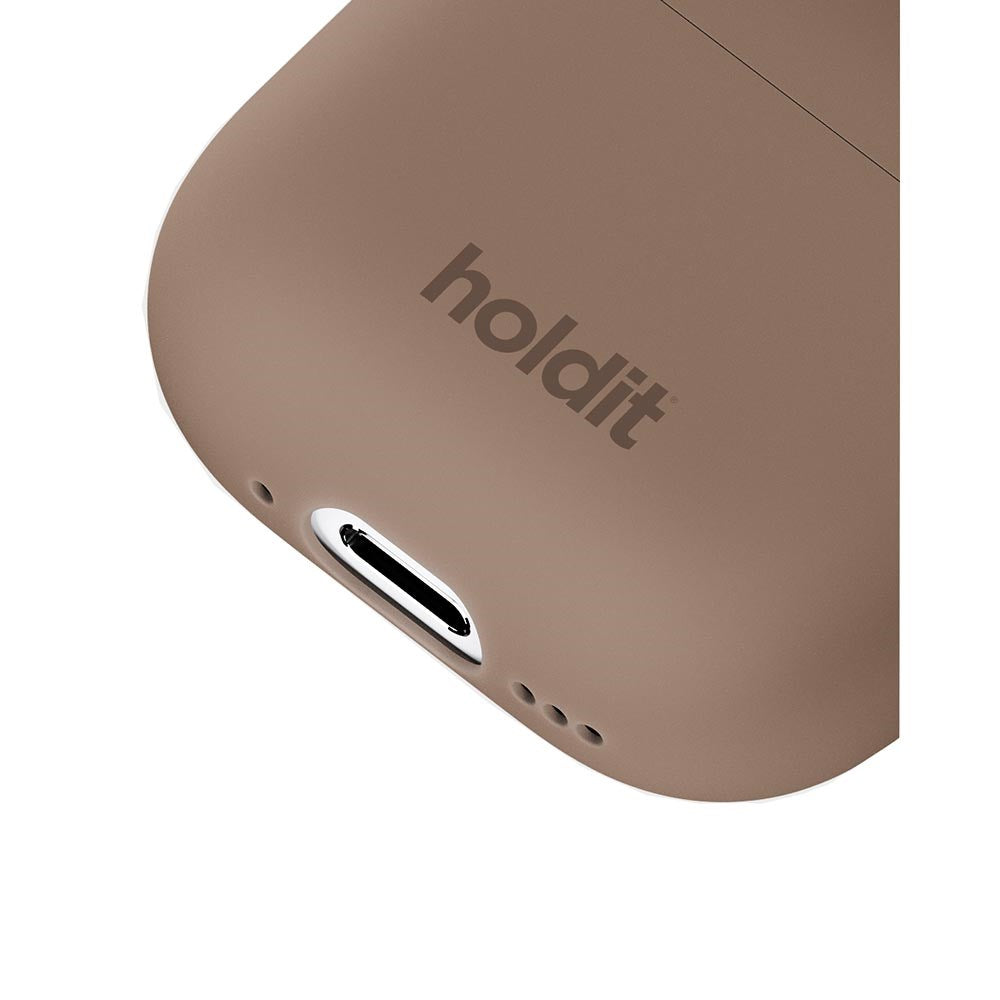 Holdit Nygård Skal Silikon Til AirPods 4 - Mocha Brown