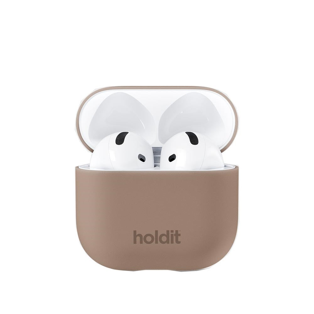Holdit Nygård Skal Silikon Til AirPods 4 - Mocha Brown