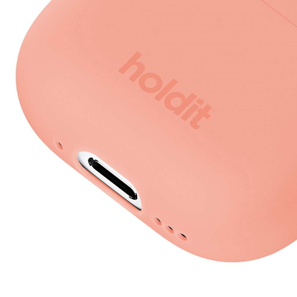 Holdit Silikon Skal til AirPods 4 - Pink Grape