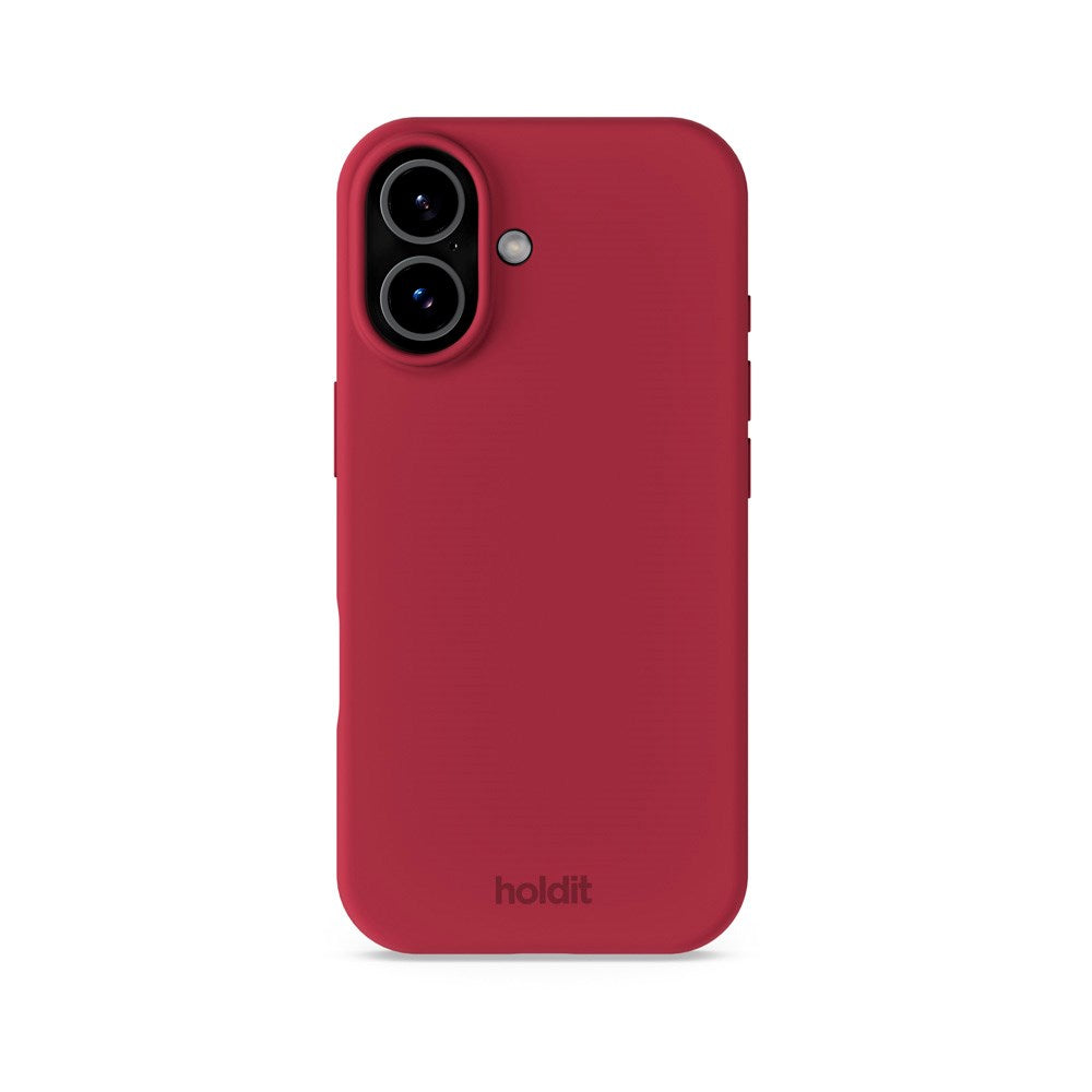 Holdit iPhone 17 Soft Touch Silikon Skal - Red Velvet