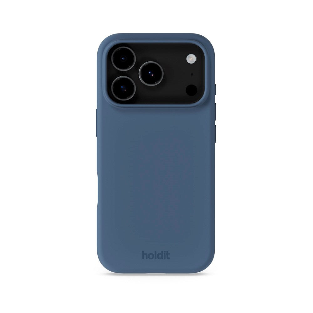 Holdit iPhone 17 Pro Soft Touch Silikon Skal - Pacific Blue