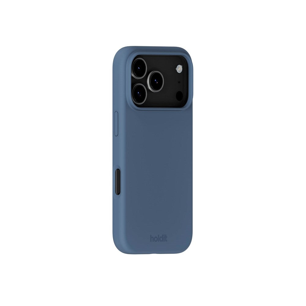 Holdit iPhone 17 Pro Soft Touch Silikon Skal - Pacific Blue
