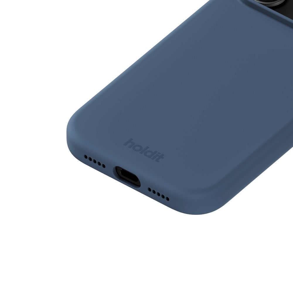 Holdit iPhone 17 Pro Soft Touch Silikon Skal - Pacific Blue