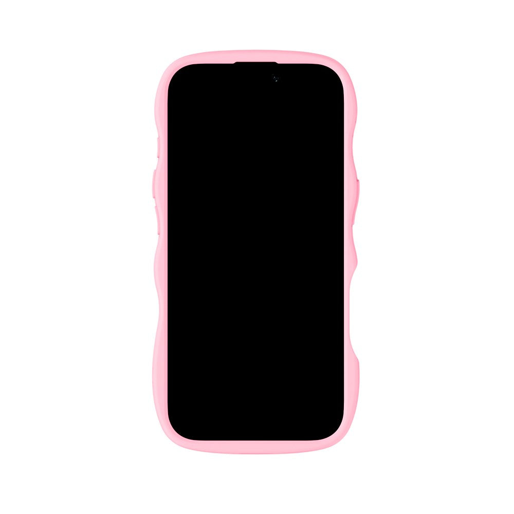 Holdit iPhone 17 Wavy Skal - Pink / Transparent