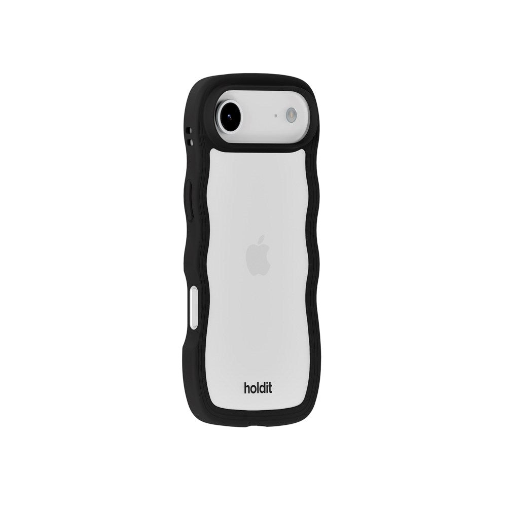 Holdit iPhone Air Wavy Skal - Black / Transparent