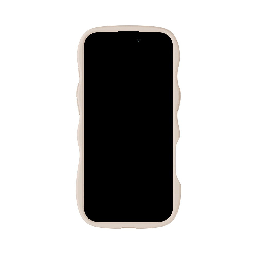 Holdit iPhone Air Wavy Skal - Light Beige / Transparent