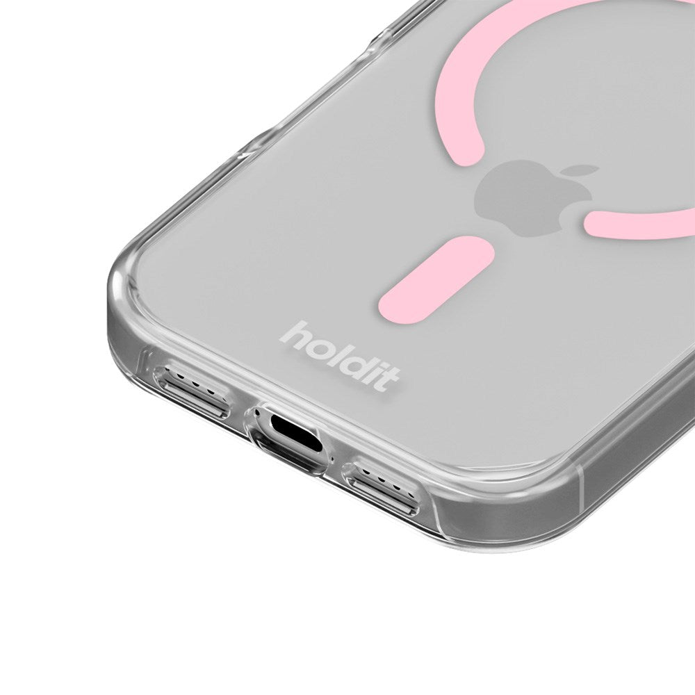 Holdit iPhone 17 Pro MagSafe Case - Transparent / Pink