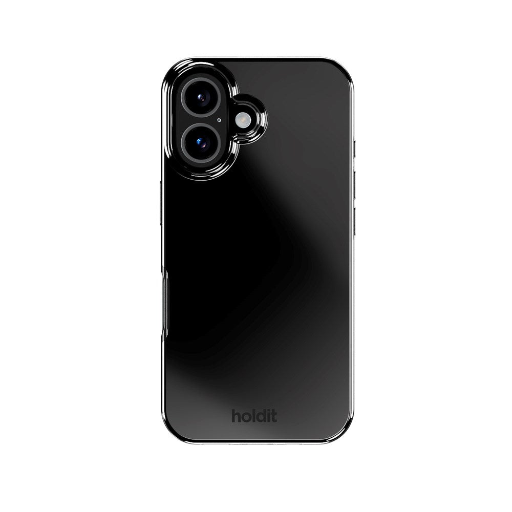 Holdit iPhone 16 Mirror Skal - MagSafe Kompatibel - Svart