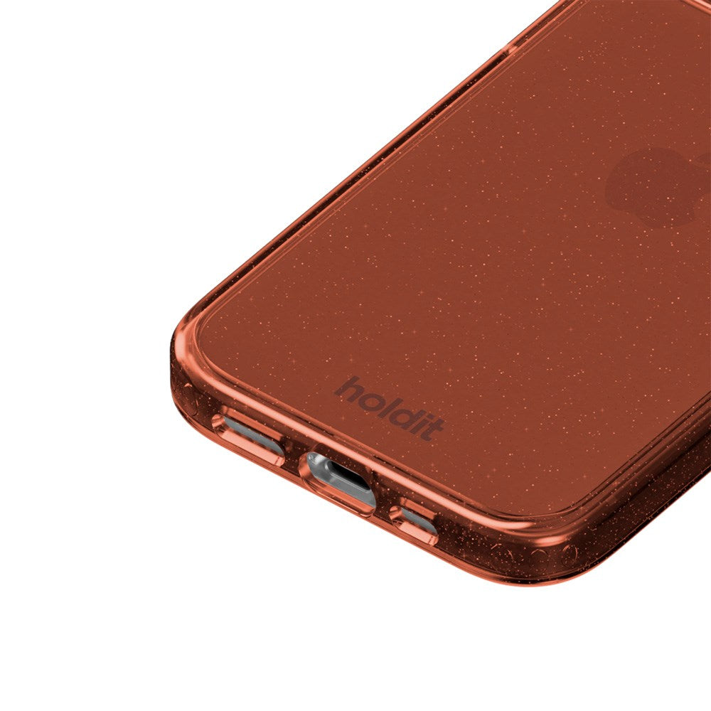 Holdit iPhone 16e / 15 / 14 / 13 Glitter Skal - Amber