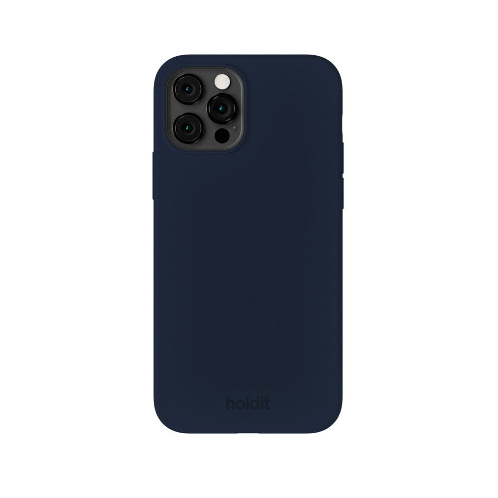 Holdit iPhone 12 / 12 Pro Soft Touch Silikon Skal - Midnight Blue