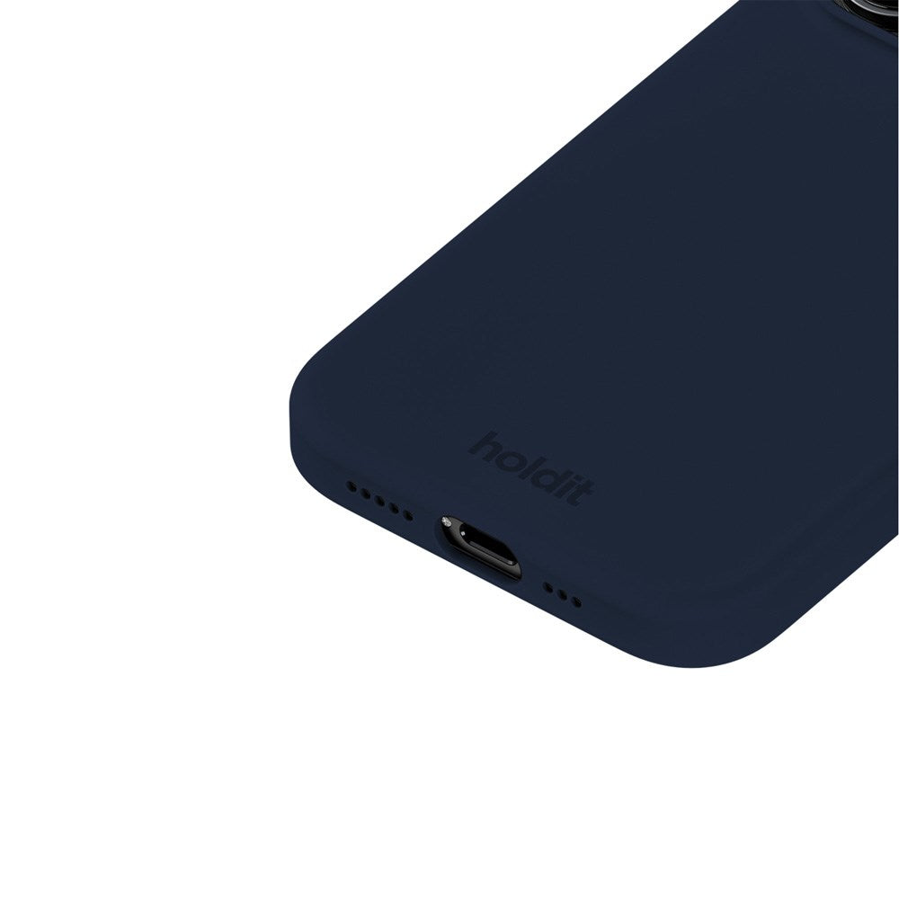 Holdit iPhone 15 Pro Soft Touch Silikon Skal - Midnight Blue