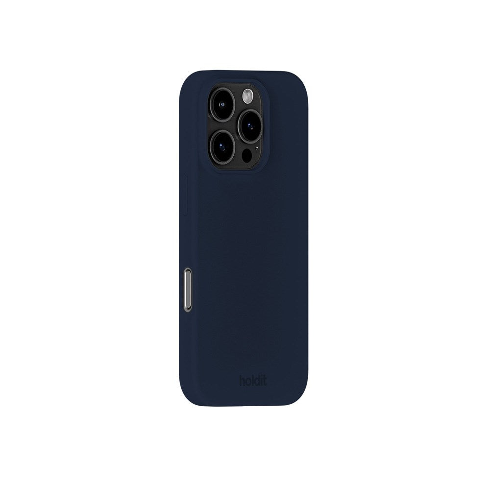 Holdit iPhone 16 Pro Soft Touch Silikon Skal - Midnight Blue