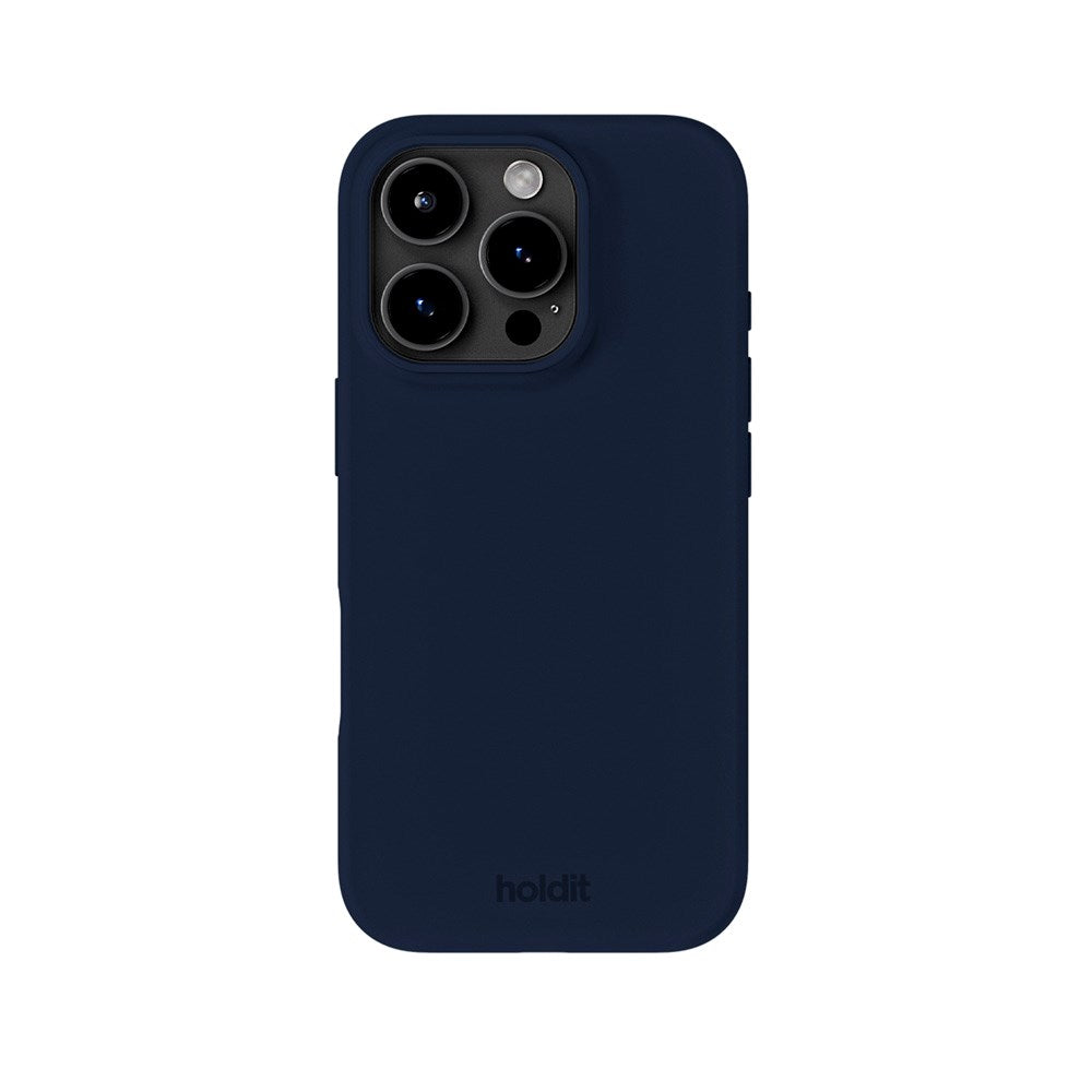 Holdit iPhone 16 Pro Max Soft Touch Silikon Skal - Midnight Blue