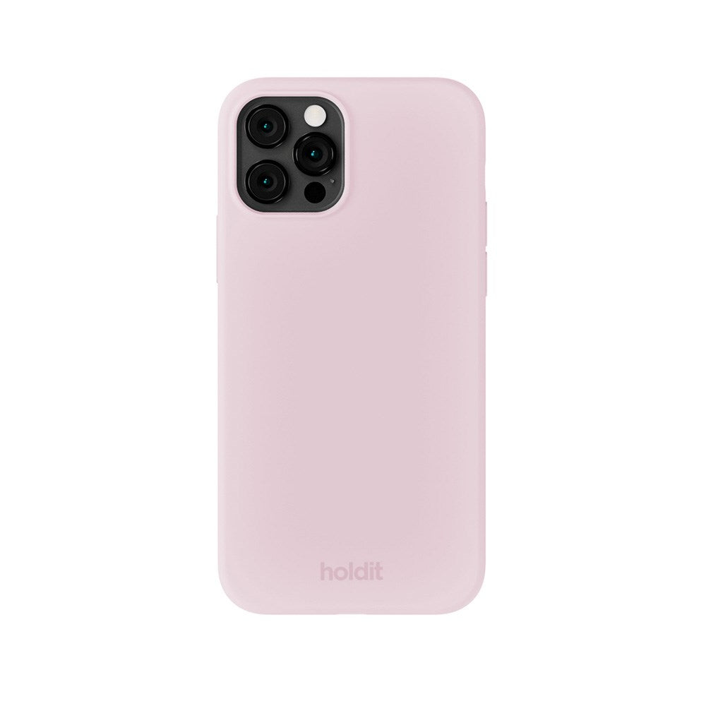 Holdit iPhone 12 / 12 Pro Soft Touch Silikon Skal - Pale Pink