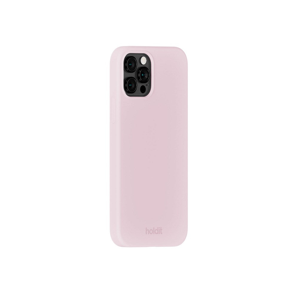 Holdit iPhone 12 / 12 Pro Soft Touch Silikon Skal - Pale Pink