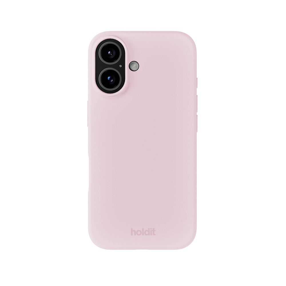 Holdit iPhone 16 Soft Touch Silikon Skal - Pale Pink