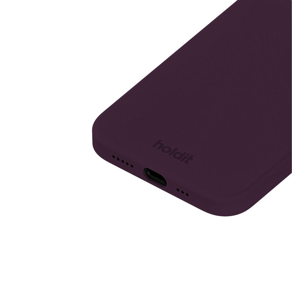 Holdit iPhone 12 / 12 Pro Soft Touch Silikon Skal - Deep Plum