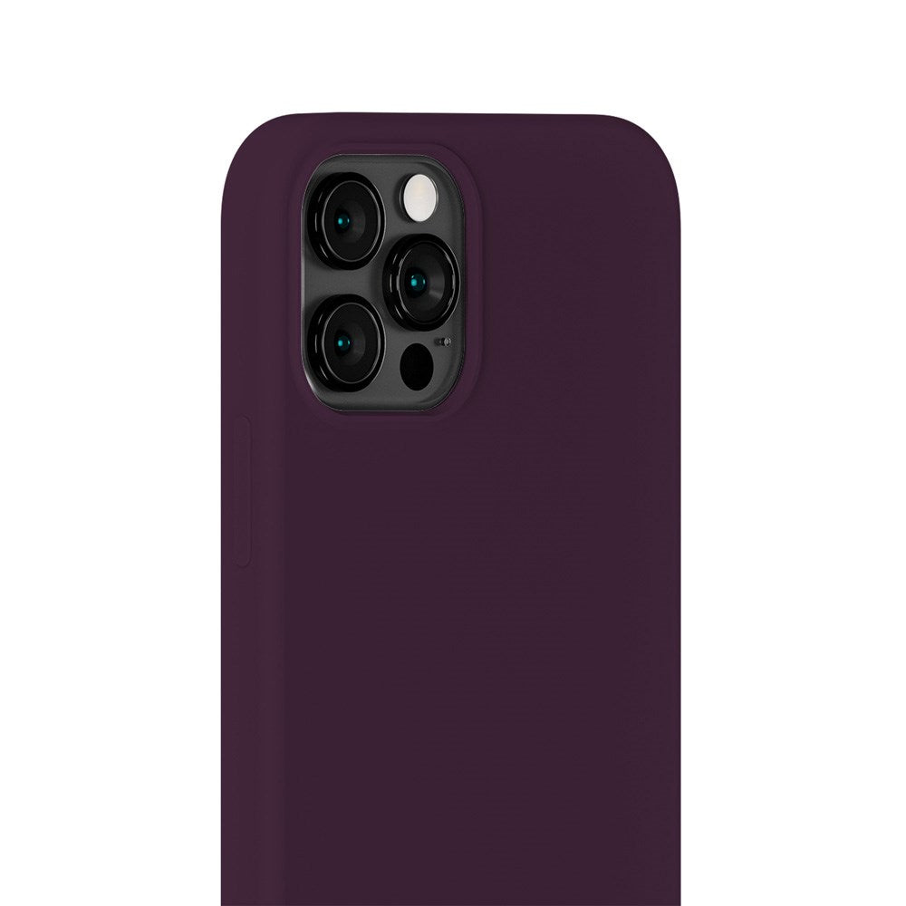 Holdit iPhone 12 / 12 Pro Soft Touch Silikon Skal - Deep Plum