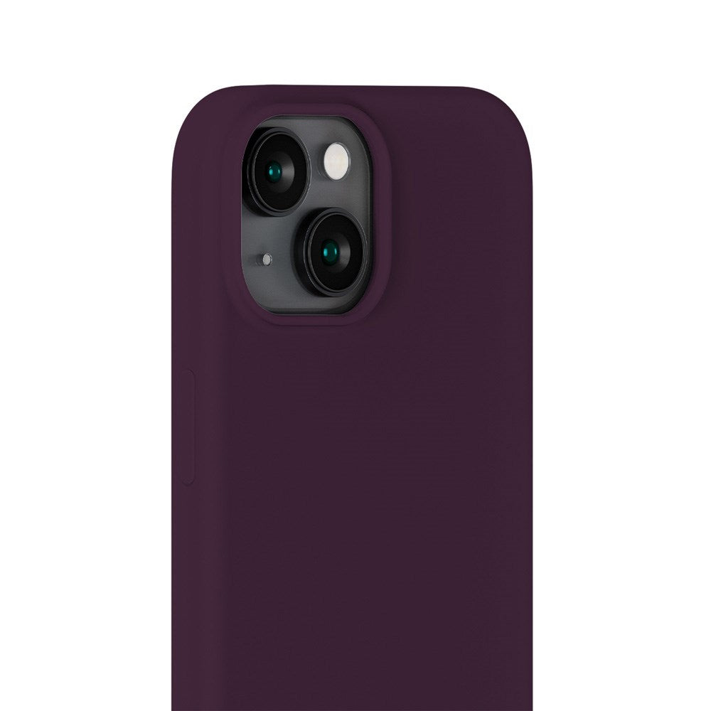 Holdit iPhone 15 Soft Touch Silikon Skal - Deep Plum