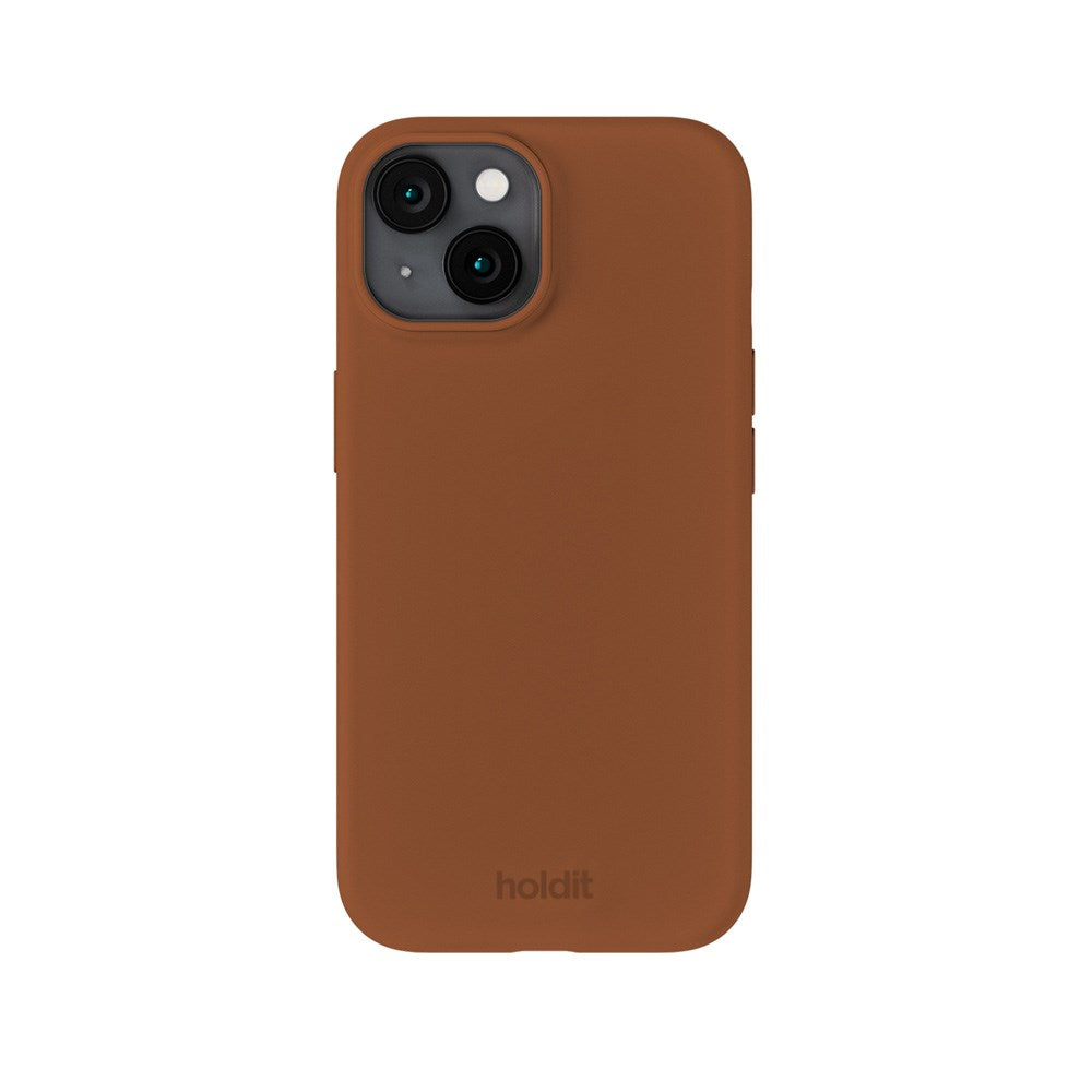 Holdit iPhone 14 / 13 Soft Touch Silikon Skal - Almond Brown