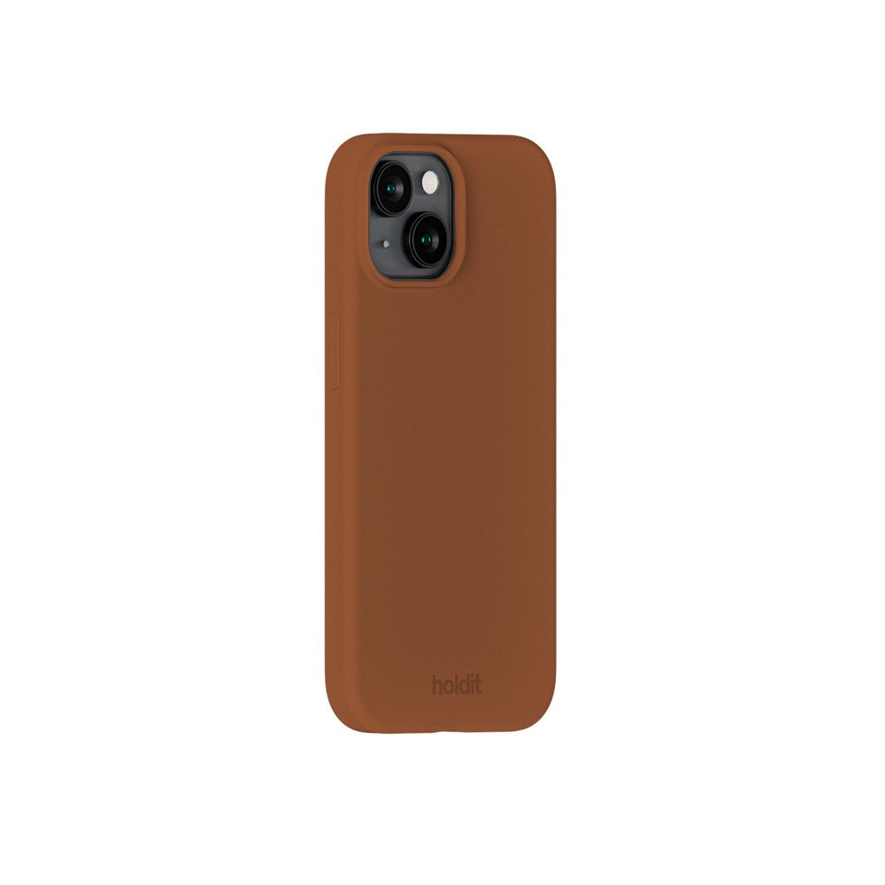 Holdit iPhone 14 / 13 Soft Touch Silikon Skal - Almond Brown