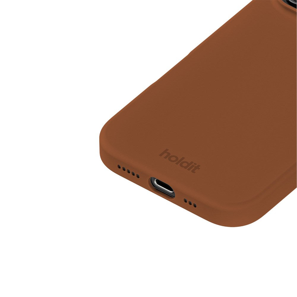 Holdit iPhone 16 Pro Soft Touch Silikon Skal - Almond Brown