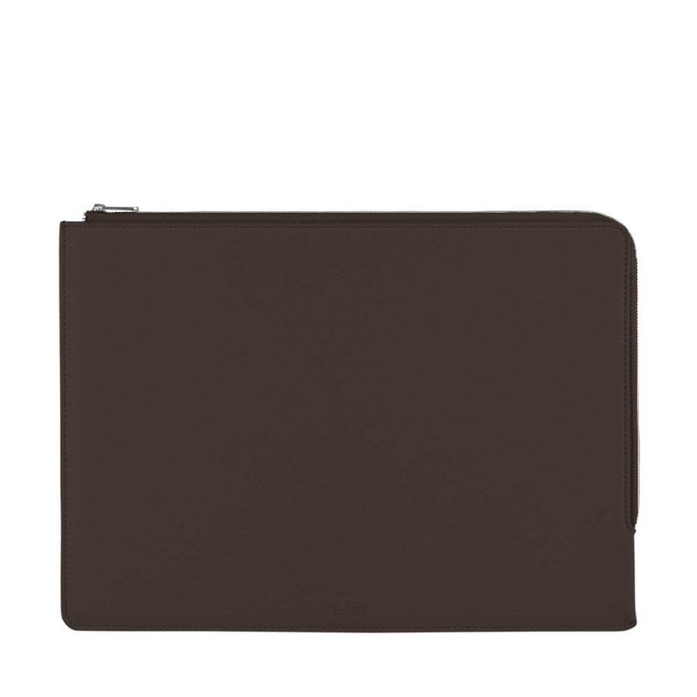 Holdit Konstläder Sleeve för MacBook / Laptop 14" (34,2 x 24,2 cm) - Chocolate
