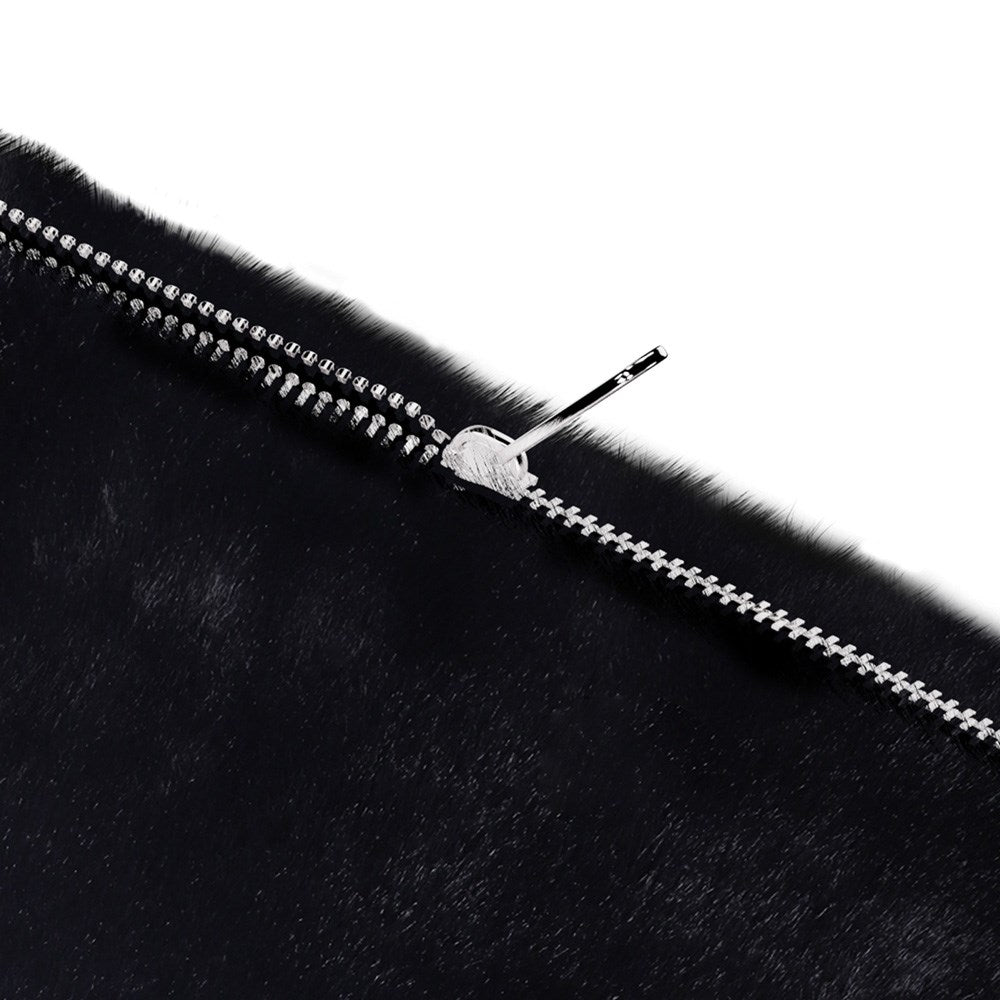 Holdit Fuskpäls Sleeve för MacBook / Laptop 14" (34,2 x 24,2 cm) - Svart