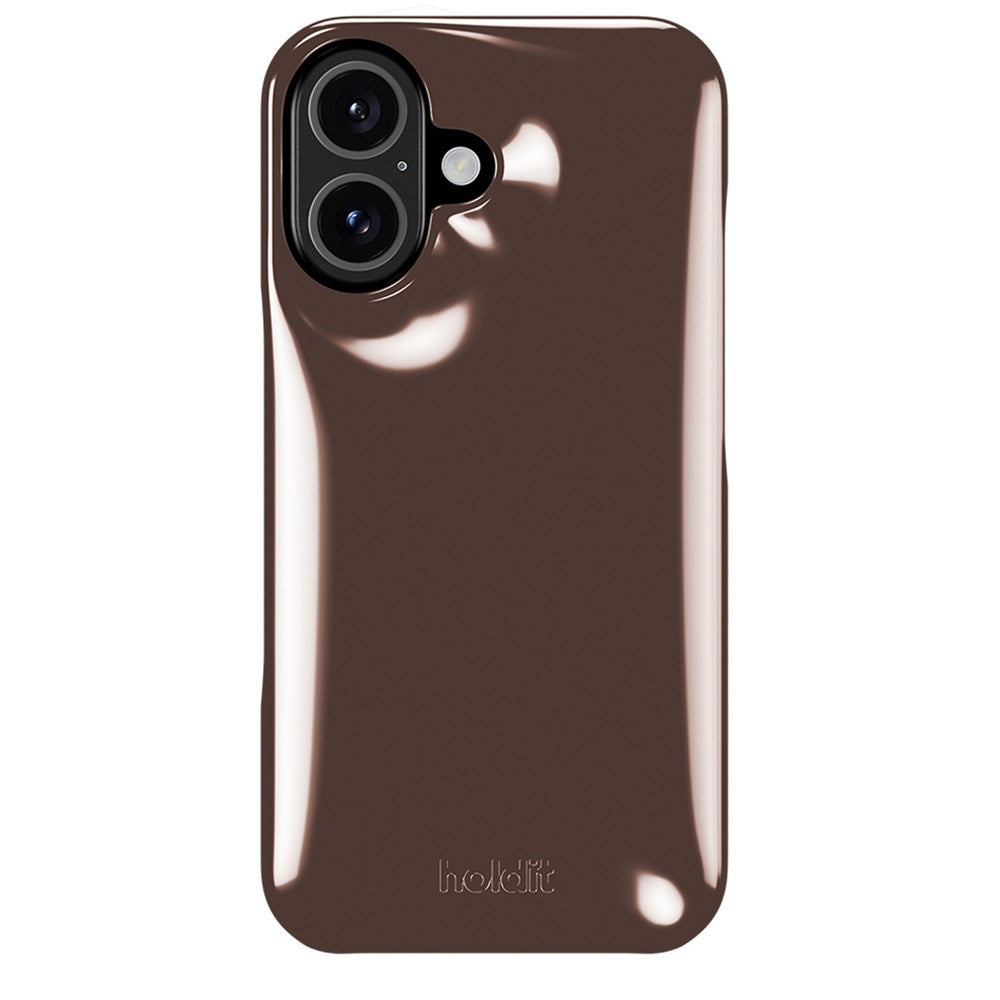 Holdit iPhone 16 Puffy Case - Chocolate