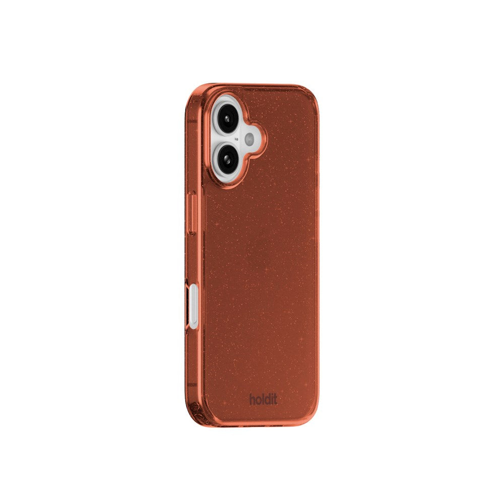 Holdit iPhone 16 Glitter Skal - Amber