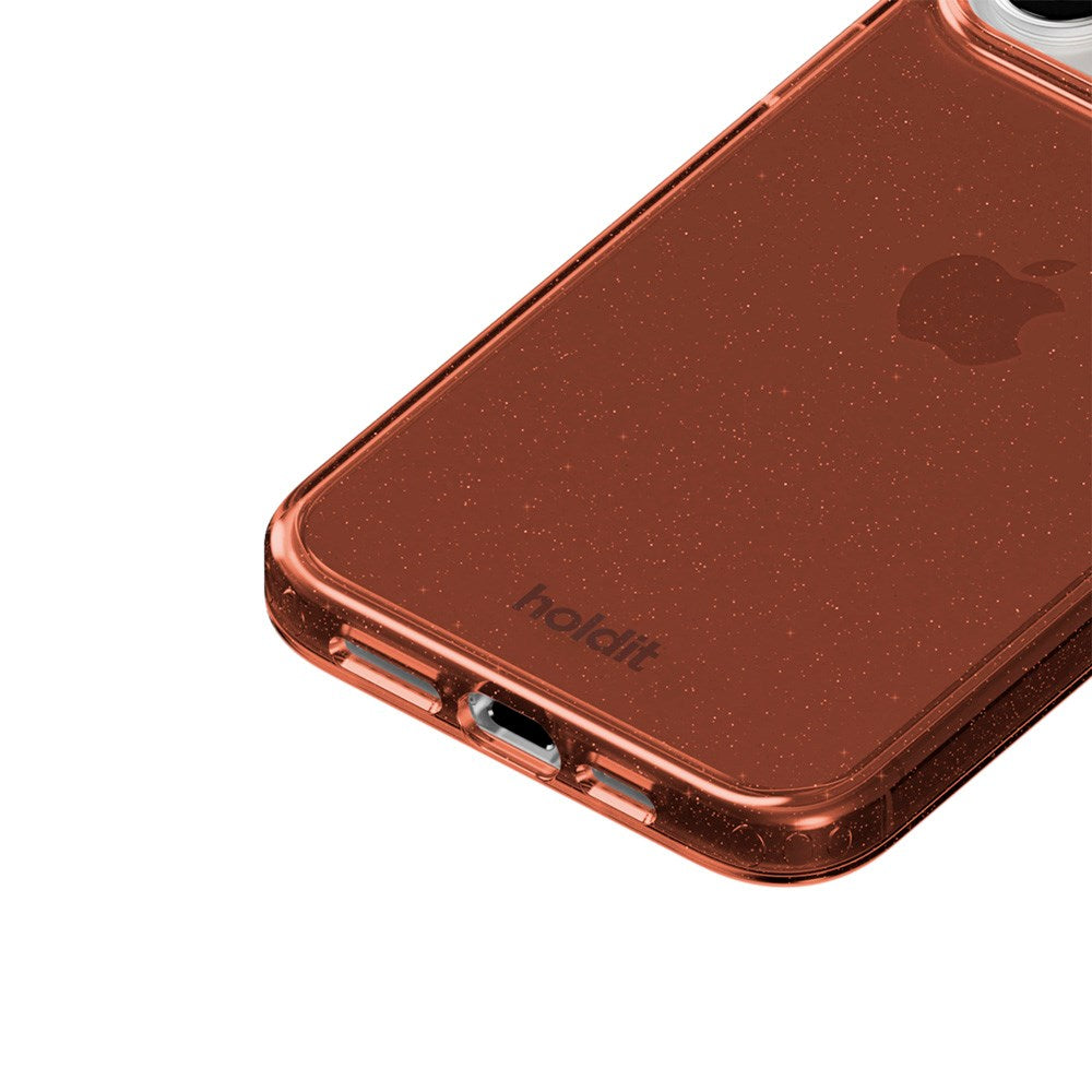 Holdit iPhone 16 Pro Glitter Skal - Amber