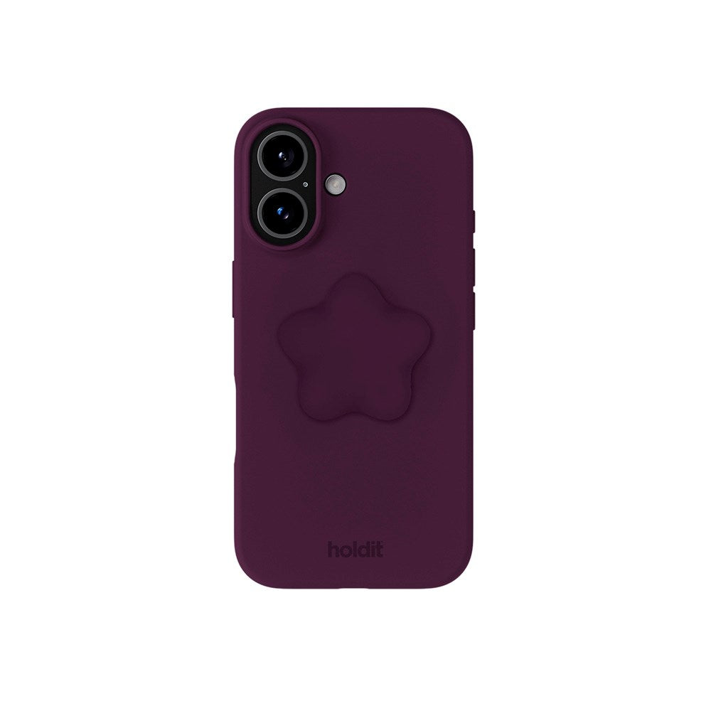 Holdit 3D Silicone Sticker Stjärna - Deep Plum