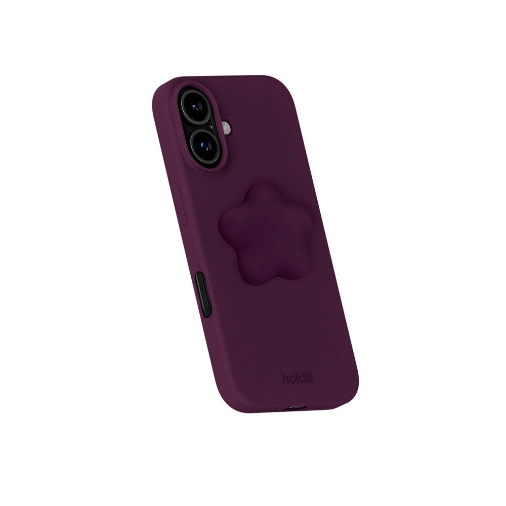 Holdit 3D Silicone Sticker Stjärna - Deep Plum