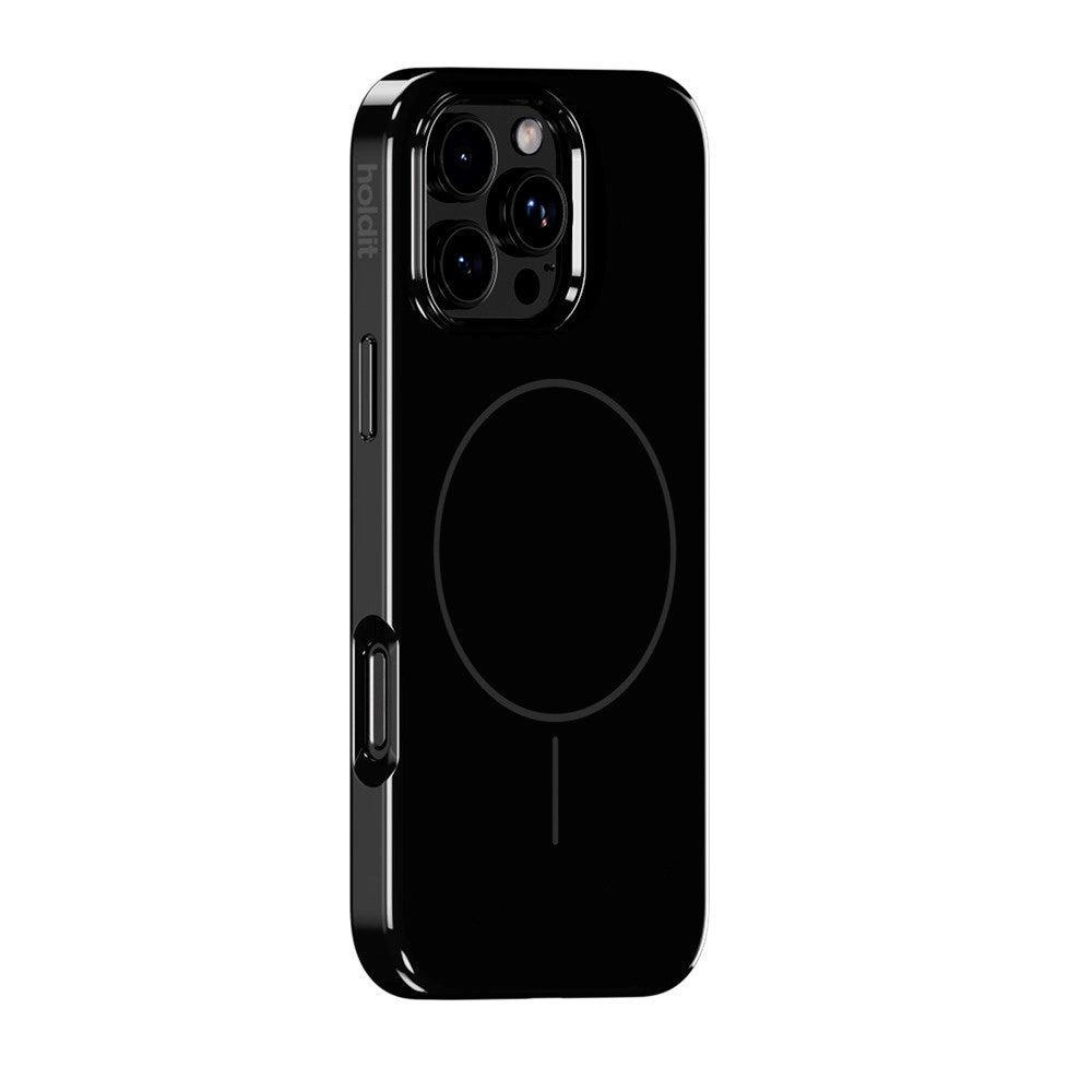 Holdit iPhone 16 Pro Max Mono Case - MagSafe Kompatibel - Black / Gray