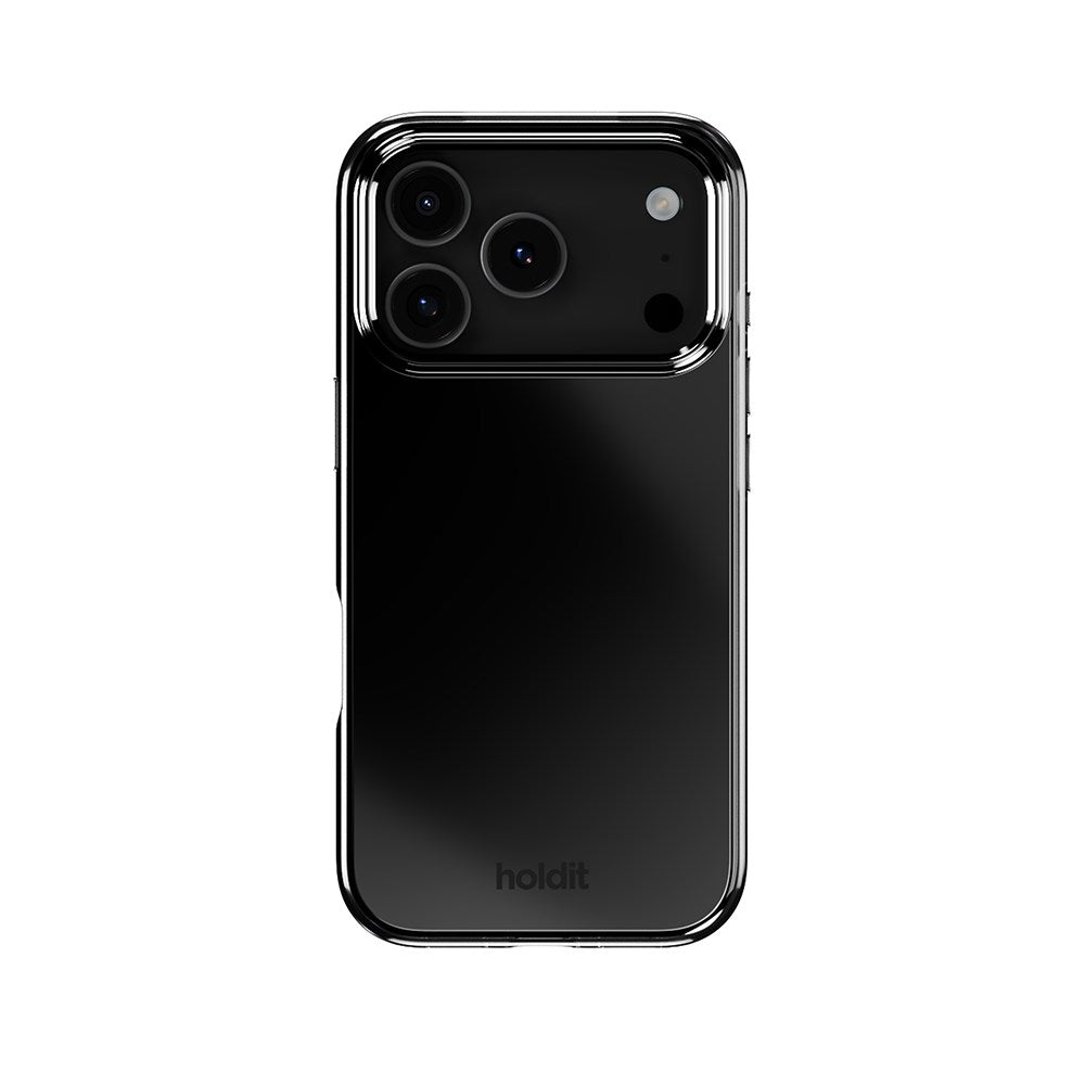 Holdit iPhone 17 Pro Mirror Skal - MagSafe Kompatibel - Svart