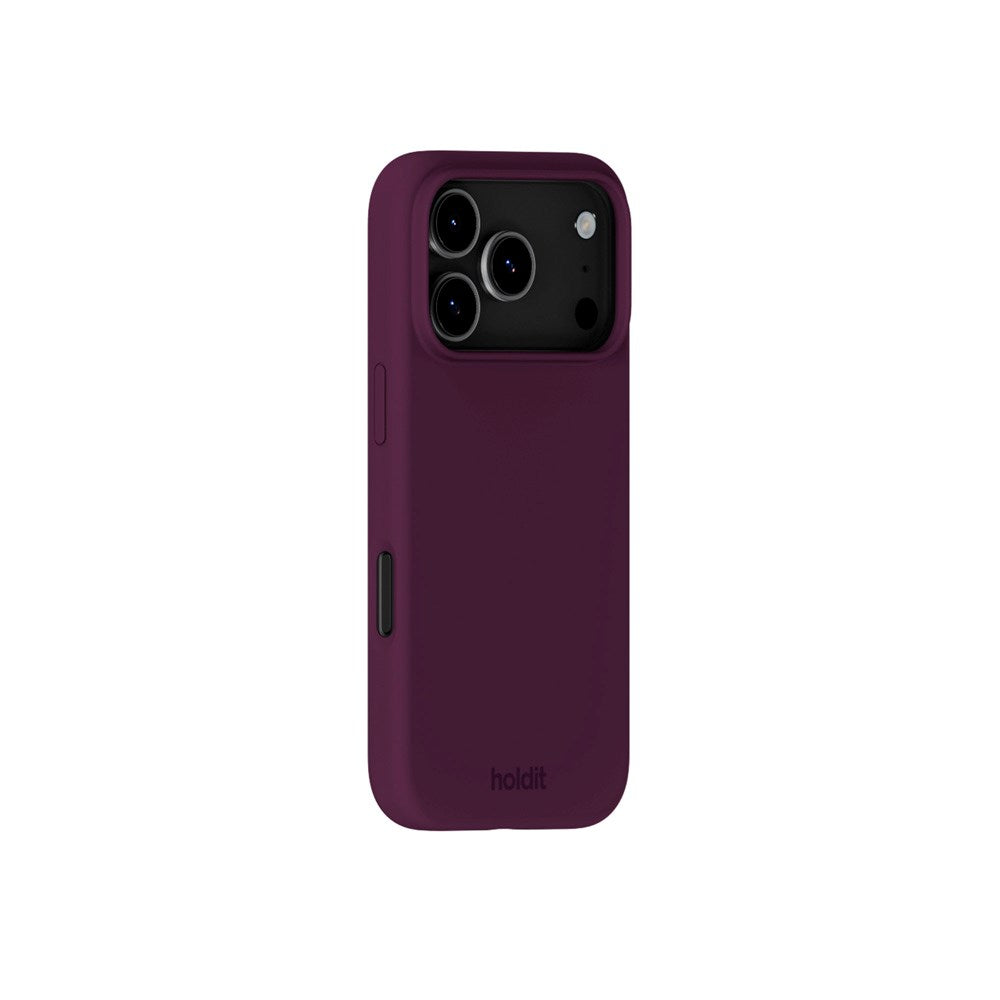 Holdit iPhone 17 Pro Soft Touch Silikon Skal - Deep Plum