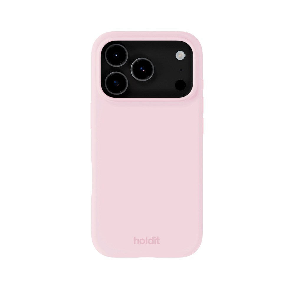 Holdit iPhone 17 Pro Soft Touch Silikon Skal - Pale Pink