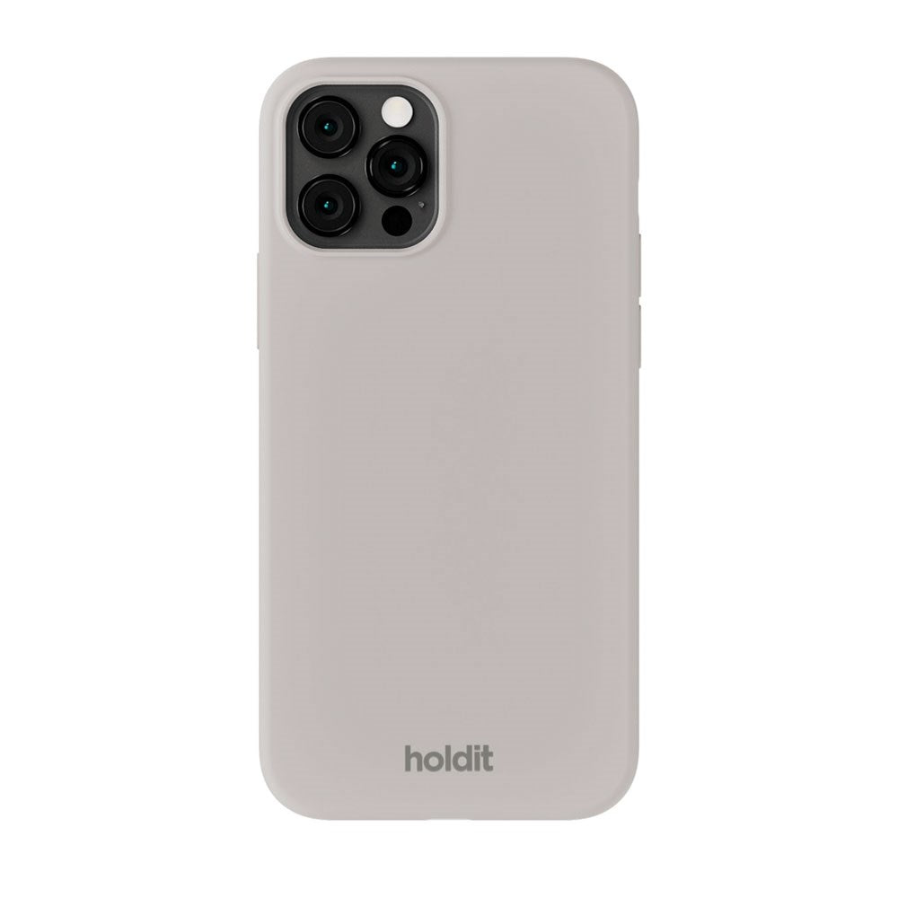 iPhone 12 / 12 Pro Holdit Soft Touch Silikon Skal - Wool Gray