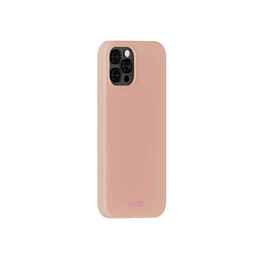 iPhone 12 / 12 Pro Holdit Soft Touch Silikon Skal - Bare Pink