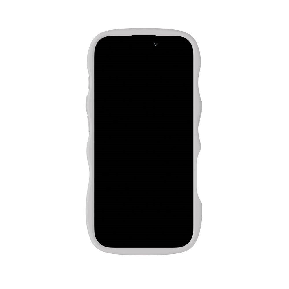 iPhone 17 Holdit Wavy Skal - Wool Grey / Transparent