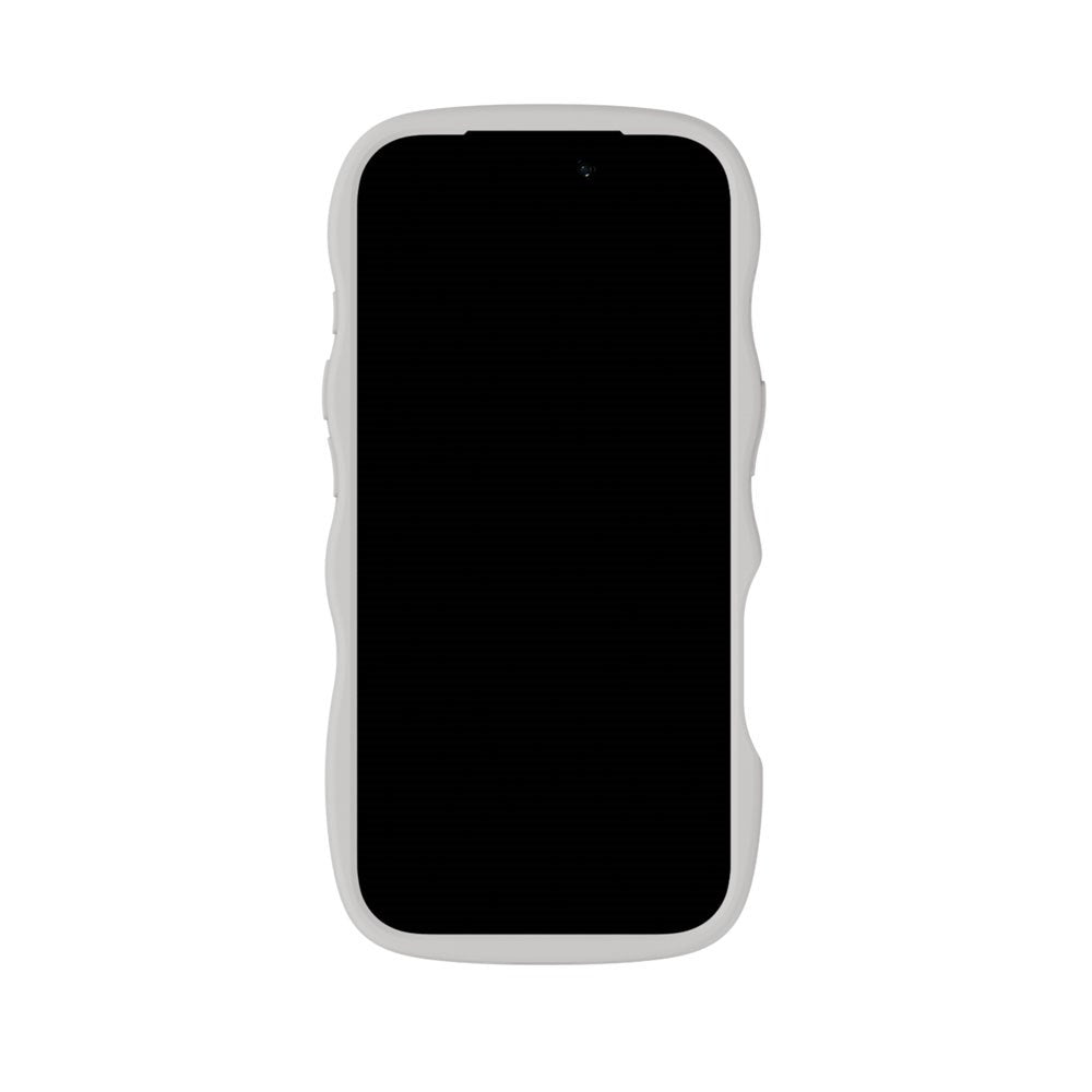 iPhone 17 Pro Holdit Wavy Skal - Wool Grey / Transparent