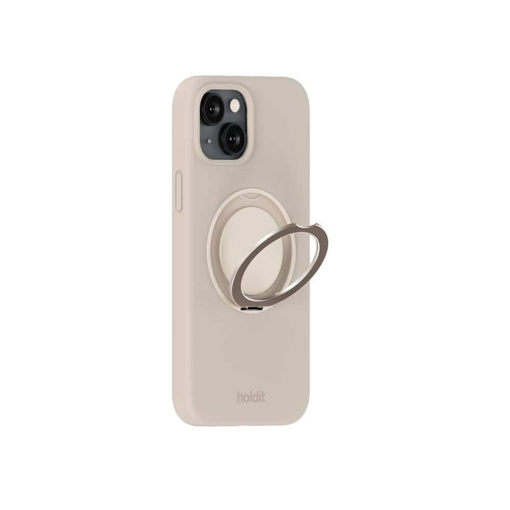 iPhone 17e / 16e / 15 Holdit Silikone Stand Skal - Light Beige
