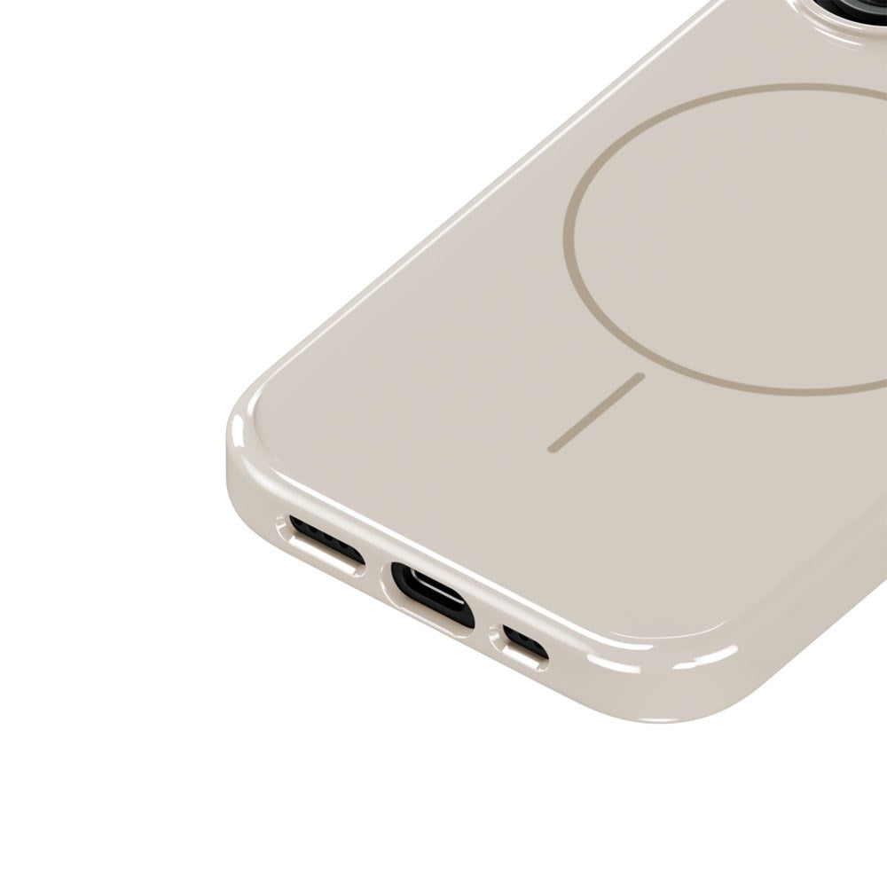 iPhone 16 Holdit Mono Case - MagSafe Kompatibel - Light Beige / Beige