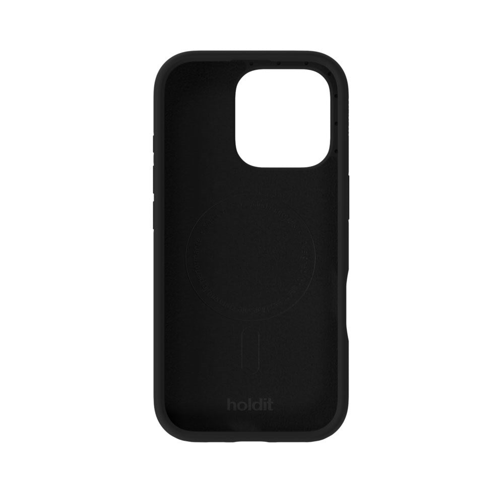 iPhone 16 Pro Holdit Soft Touch MagSafe Silikon Skal - Black