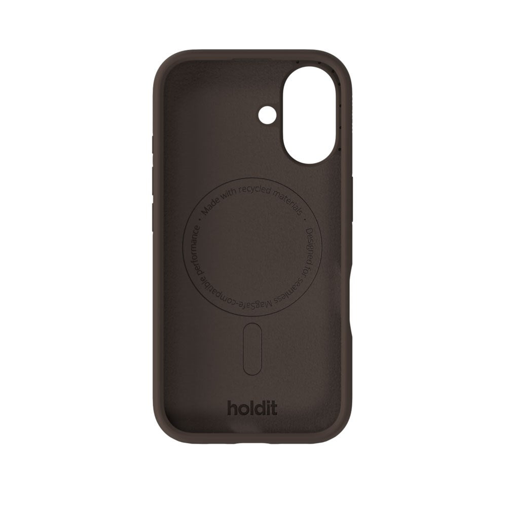 iPhone 16 Holdit Soft Touch MagSafe Silikon Skal - Chocolate