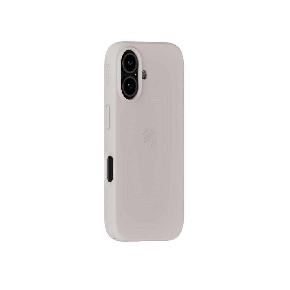 iPhone 16 Holdit Soft Touch MagSafe Silikon Skal - Wool Gray
