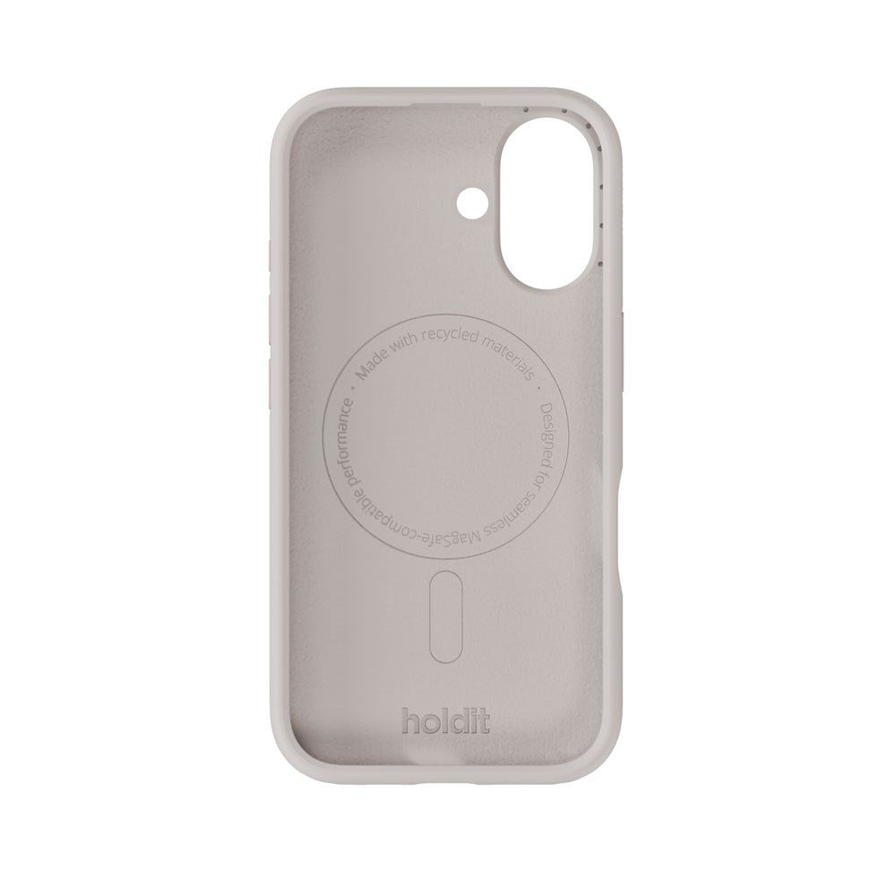 iPhone 16 Holdit Soft Touch MagSafe Silikon Skal - Wool Gray