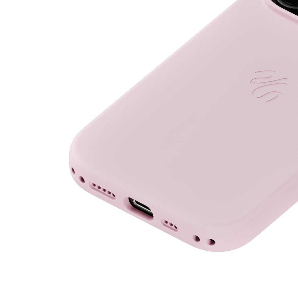 iPhone 16 Pro Holdit Soft Touch MagSafe Silikon Skal - Pale Pink