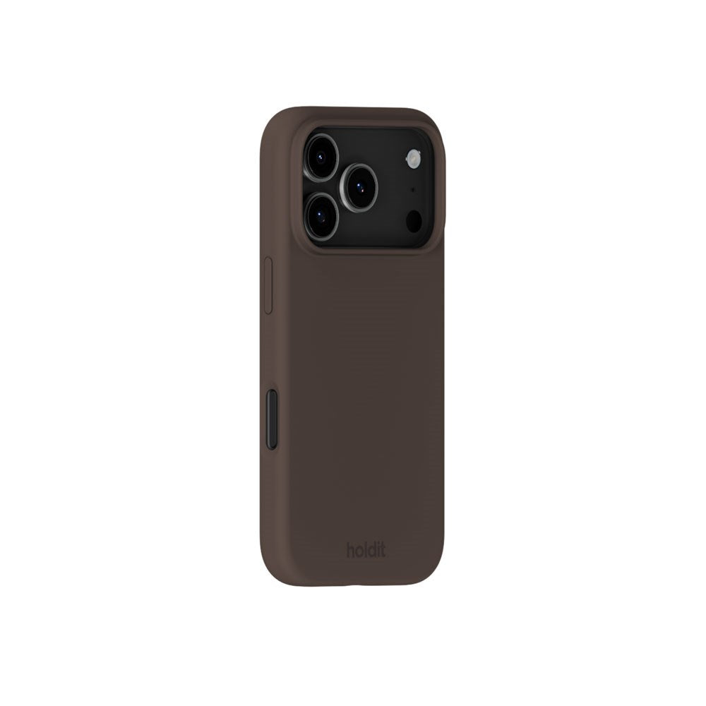 iPhone 18 Pro / 17 Pro Holdit Soft Touch Silikon Skal - Chocolate